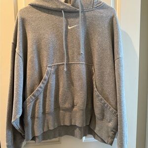 Nike Women's Heather Gray Pullover Hoodie